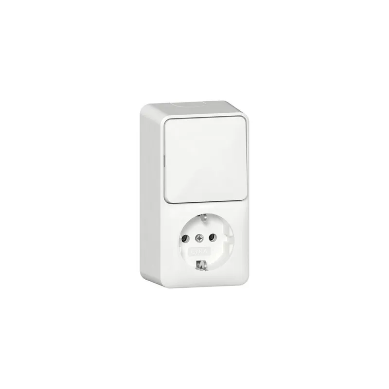 Gira Steckdose SCHUKO 417614 Kombi AusWe senk.AP RW