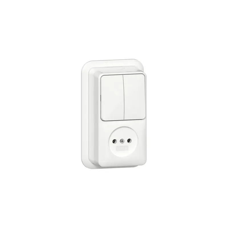 Gira Steckdose 447511 Kombi Serien o.Sch.K/P AP RW