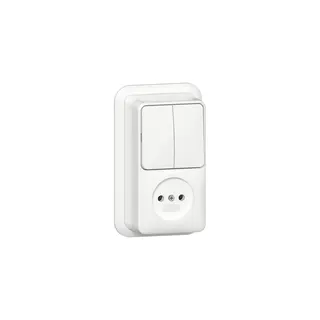Gira Steckdose 447511 Kombi Serien o.Sch.K/P AP RW