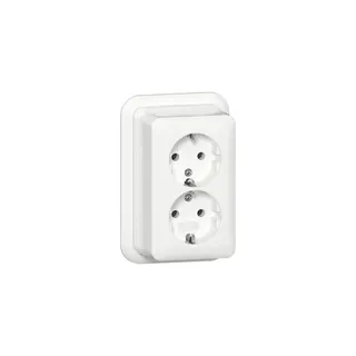 Gira Steckdose SCHUKO 478011 2f K/P AP RW