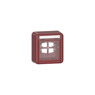 Gira Abdeckung 320630 BSF+Glasscheibe WG AP rt
