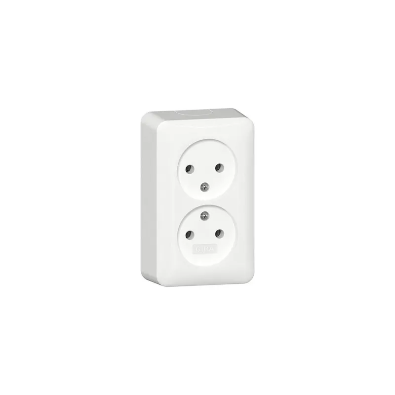 Gira Steckdose SCHUKO 479114 2f-Steckd.o.Sch.2-p AP RW