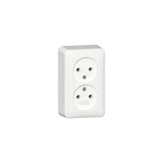 Gira Steckdose SCHUKO 479114 2f-Steckd.o.Sch.2-p AP RW