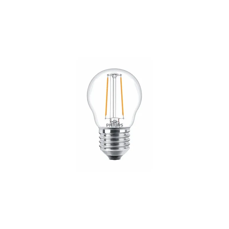 Philips LED Leuchmittel CorePro LEDLuster ND 2-25W P45 E27 827 CLG