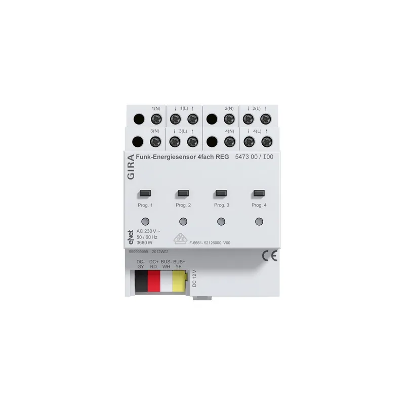 GIRA Funk-Energiesensor 547300 REG 4fach eNet