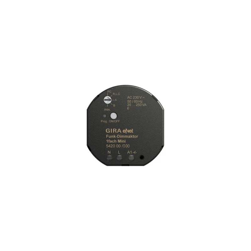 GIRA Funk-Dimmaktor 542000 Mini 20-250VA eNet