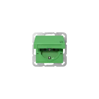 GIRA Steckdose SCHUKO 4454107 KD SV System 55 Grün