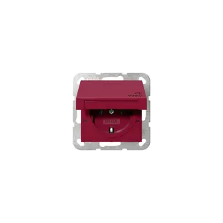 GIRA Steckdose SCHUKO 4454108 KD WSV System 55 Rot