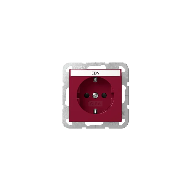 GIRA Steckdose SCHUKO 4462108 BSF + SH System 55 Rot