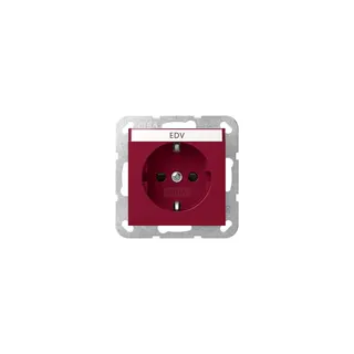 GIRA Steckdose SCHUKO 4462108 BSF + SH System 55 Rot