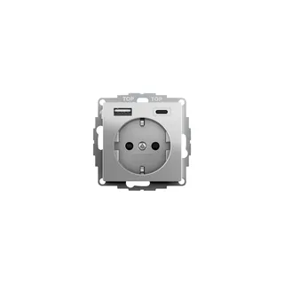 GIRA Steckdose SCHUKO 2459600 USB-SPV.2f Typ A/C Sys 55 es