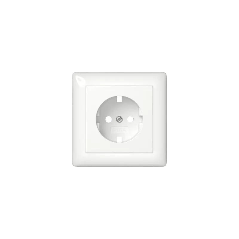 GIRA Abdeckung 492903 SCHUKO-SDO Vollpl.Sys55 rws