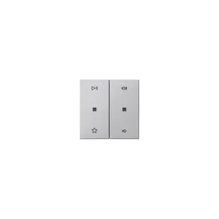 GIRA Wippe 538426 2f Audiostrg Sys55 F alu
