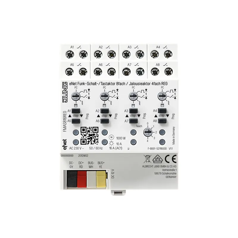 Jung Funk-Schalt-/Jalousieaktor FMAS816REG 8/4 REG
