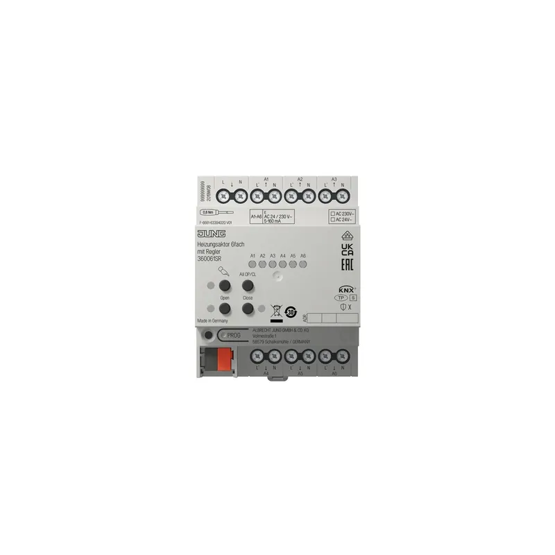 Jung Heizungsaktor 360061SR 6Fach m.Regler