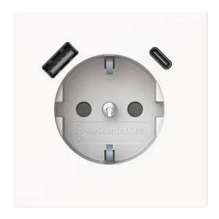 Busch-Jaeger SCHUKO-Steckdose 20 EUCB2USBAC-44G USB-A+C Safety+
