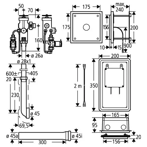 Grohe Austauschdruckspüler 42909 ohne Platte chrom