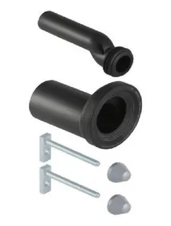 Geberit Anschlussset für Wand-WC PE d90/45 mit Befestigungsmat. etagiert