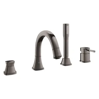 Grohe Grandera 4-Loch Wannenrand-Kombination (hard graphite)