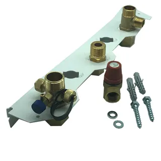 MHG Anschluss-Schiene ecoGAS 45 mit zusätzl. Gasfitting (DN 20)