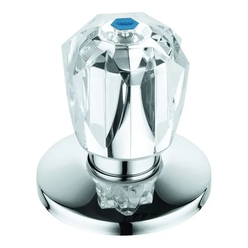 Grohe Oberteil 11544 3/4" f.UP-Vent. Brillant Griff Markierung blau, chrom