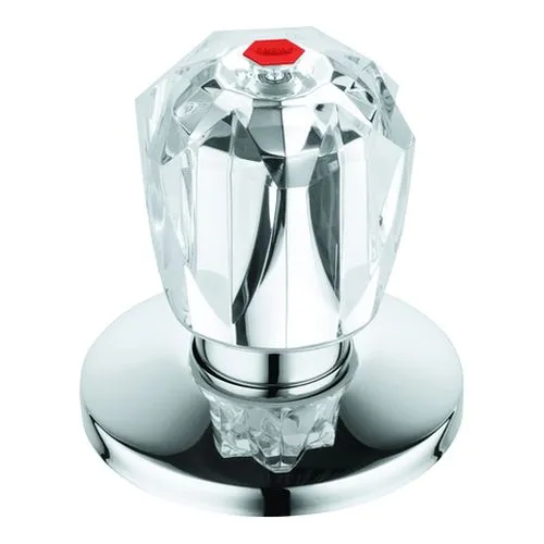 Grohe Oberteil 11545 3/4" f.UP-Vent. Brillant Griff Markierung rot, chrom