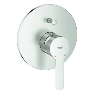 Grohe Lineare Wannen Armatur Fertigset, supersteel