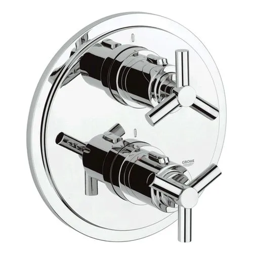 Grohe Atrio Thermostat Brause Fertigset mit Ypsilon-Griff chrom 19394