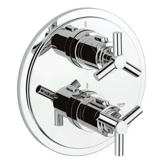 Grohe Atrio Thermostat Brause Fertigset mit Ypsilon-Griff chrom 19394