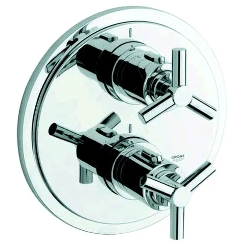 Grohe Atrio Thermostat Wannen Fertigset mit Ypsilon-Griff chrom