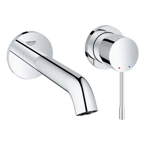 Grohe Essence 2-Loch-Waschtischbatterie Fertigmontageset chrom Ausladung 183 mm