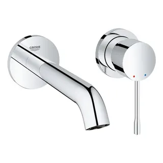 Grohe Essence 2-Loch-Waschtischbatterie Fertigmontageset chrom Ausladung 183 mm