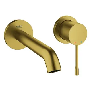 Grohe Essence 2-Loch-Waschtischmischer 19408 Fertigset, 183 mm Auslauf (cool sunrise gebürstet)