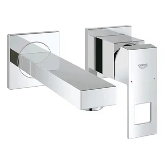 Grohe Eurocube 2-Loch Waschtisch-Mischer Fertigset für 23200 170 mm chrom