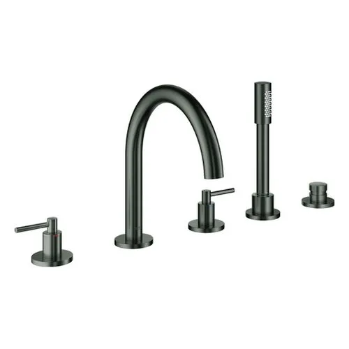 Grohe Atrio 5-Loch-Wannenkombination (hard graphite gebürstet)