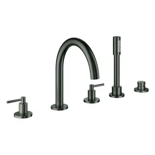Grohe Atrio 5-Loch-Wannenkombination (hard graphite gebürstet)