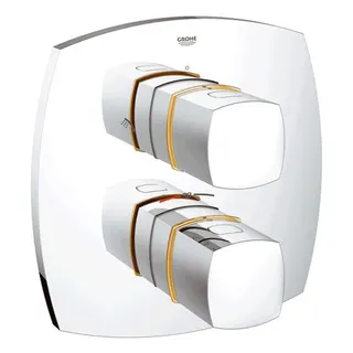 Grohe THM-Brausebatterie Grandera 19937 FMS f. Rapido T integr. Umst. chrom/gold