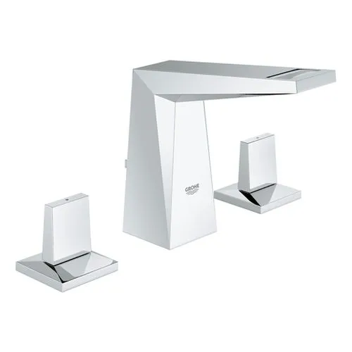 Grohe Allure Brilliant 3-Loch Waschtischbatterie 20342 flacher Auslauf, chrom