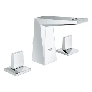 Grohe Allure Brilliant 3-Loch Waschtischbatterie 20342 flacher Auslauf, chrom