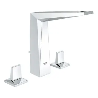 Grohe Allure Brilliant 3-Loch-Waschtischbatterie mit Ablaufgarnitur chrom