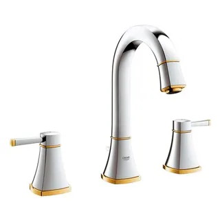 Grohe 3-Loch WT-Batterie Grandera 20389 hoher Auslauf chrom/gold