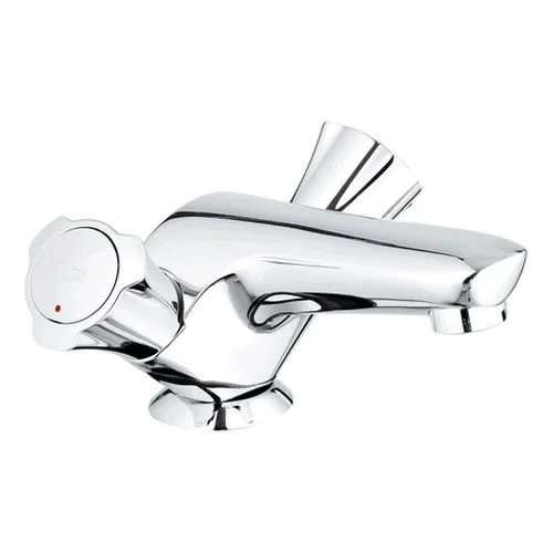 Grohe Costa Zweigriff-Waschtisch-Batterie 21390 DN15 mit Zugstangen-Ablaufgarnitur, chrom