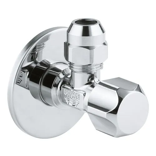 Grohe Eckventil 22018 1/2x3/8'' mit Quetschverschraubung 10mm Rosette, chrom