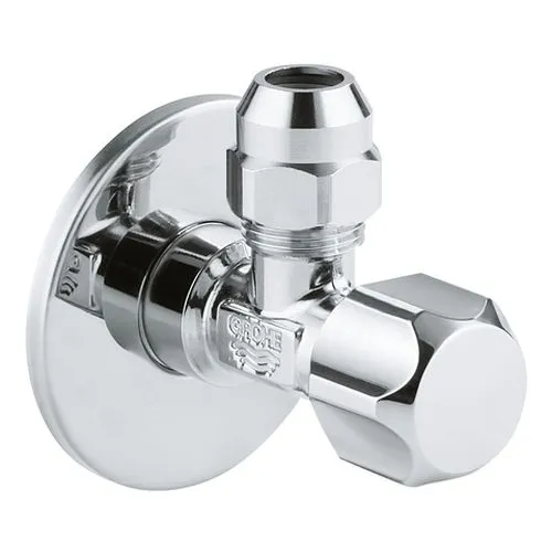 Grohe Eckventil 22023 1/2x3/8'' selbstd. Quetschverschraubung 10mm Rosette, chrom