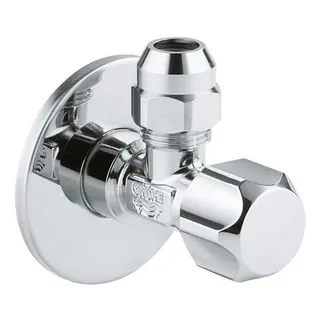 Grohe Eckventil 22023 1/2x3/8'' selbstd. Quetschverschraubung 10mm Rosette, chrom
