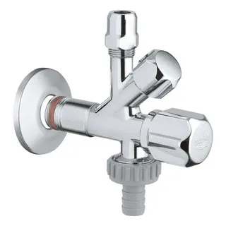 Grohe Kombi-Eckventil 22034 Wandrosette 3/8 x 3/8 x 3/4'' selbstd. Anschl.gew., chrom