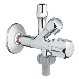 Grohe Kombi-Eckventil 22036 DN15 1/2'' x 3/8'' x 3/4'' selbstd. Anschlussgewinde, chrom