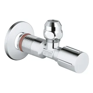 Grohe Eckventil 22039 1/2 x 3/8'' Rosette Metallgr. selbstd. Quetscherschraubung 10mm, chrom