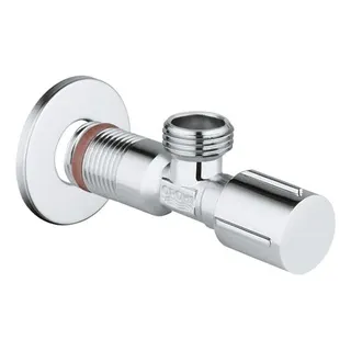 Grohe Eckventil 22043 1/2x1/2'' Rosette Metallgriff selbstd. Anschlussgewinde, chrom