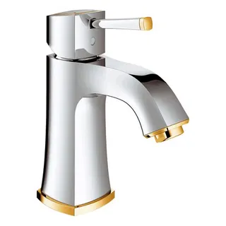 Grohe Einhand-WT-Batterie Grandera 23310 glatter Körper chrom/gold